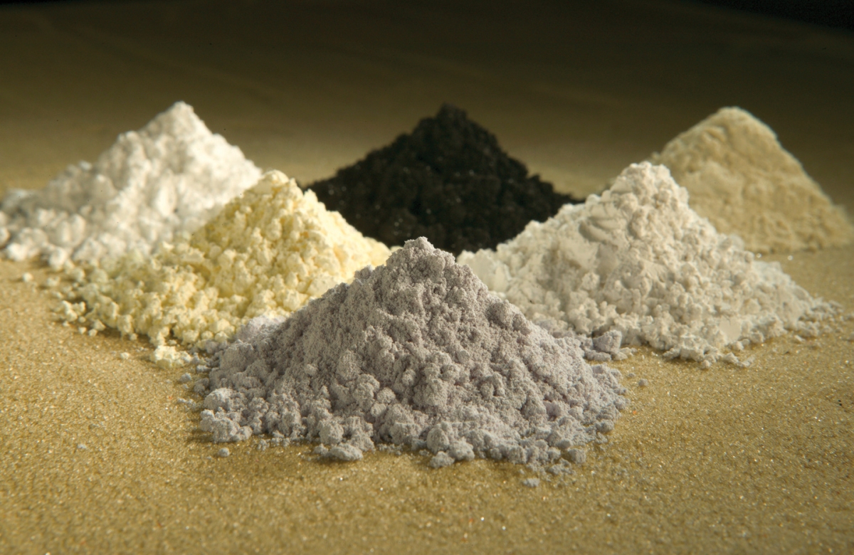 Separated rare earth oxide powders — praseodymium, cerium, lanthanum, neodymium, samarium and gadolinium